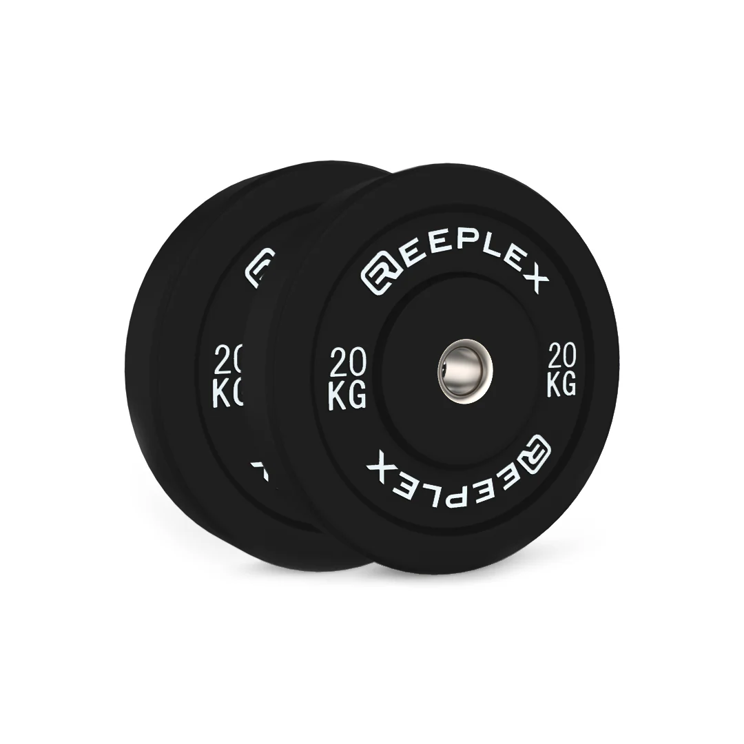 120kg Pro Olympic Barbell & Bumper Weight Set with Clips - Image 5