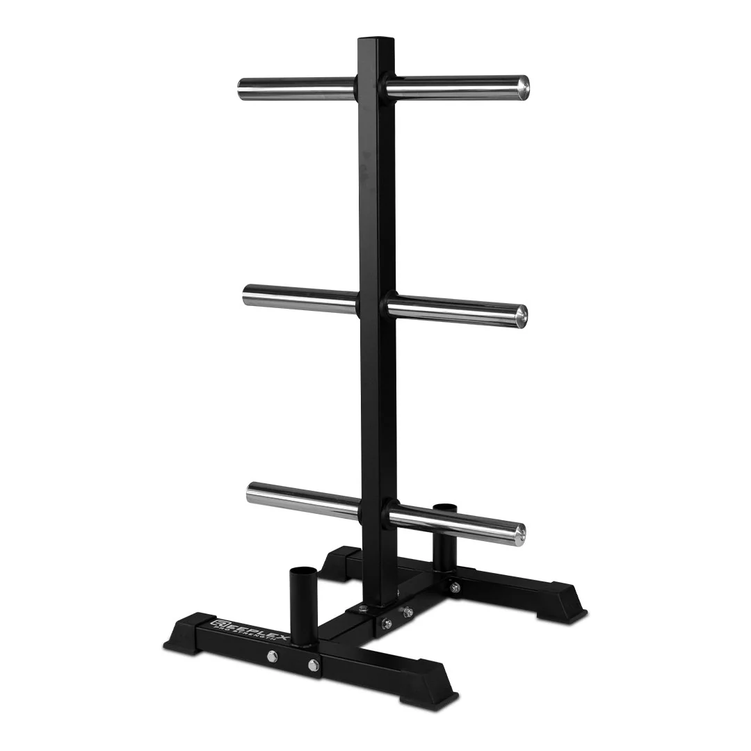170kg Barbell and Weight Set with Plate Storage Tree Package - Image 4