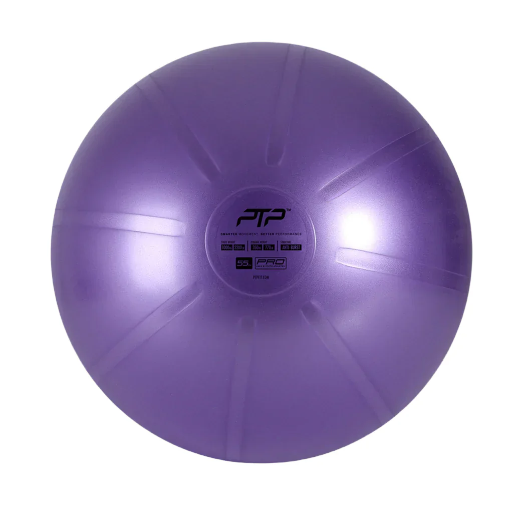 PTP 55CM Pearl Violet Exercise CoreBall with Pump - Image 3