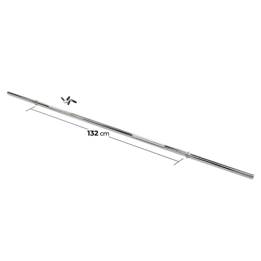 75kg Standard 7ft Barbell + Ez Curl Barbell + Dumbbell Set - Image 6