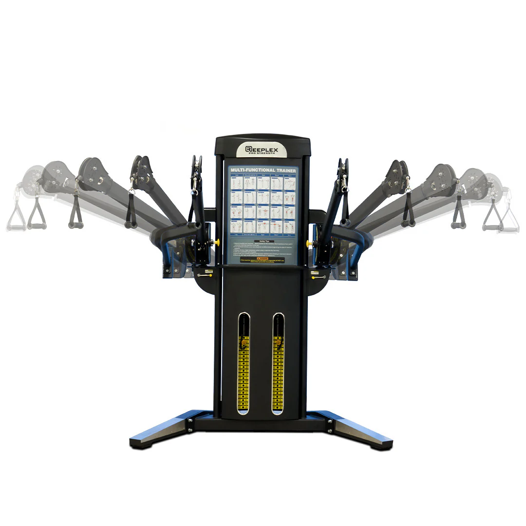 Reeplex Commercial Multi-Functional Trainer 2 x 90kg Weight Stacks - Image 3