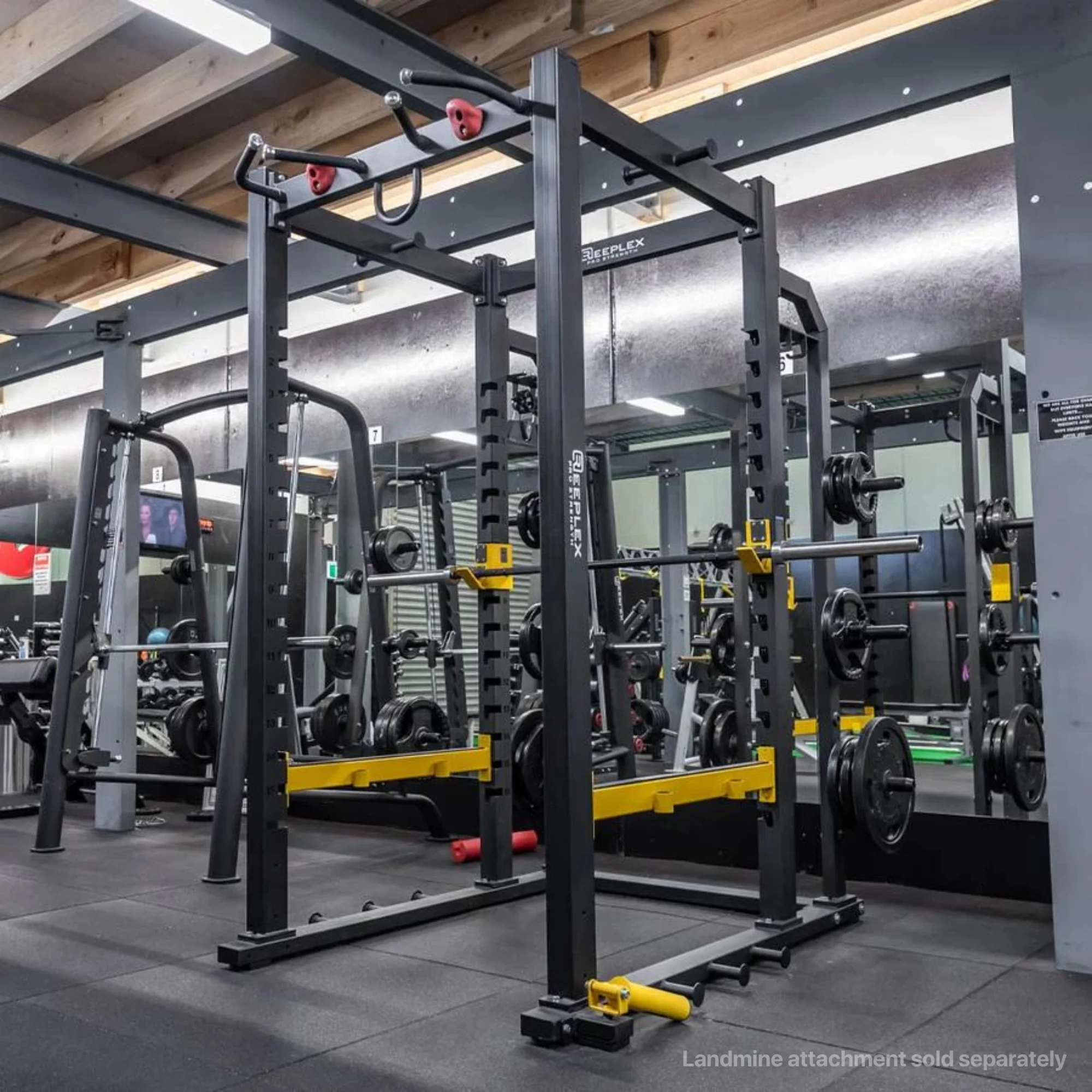 Reeplex Commercial Power Rack with Plate Storage - Image 8