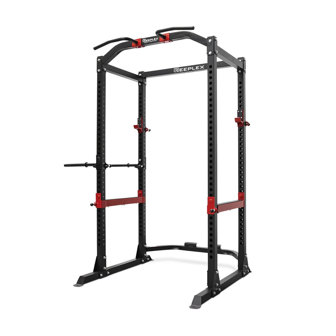 Heavy Duty Power Rack + Adjustable Bench + 120kg Black Bumper Package - Image 4