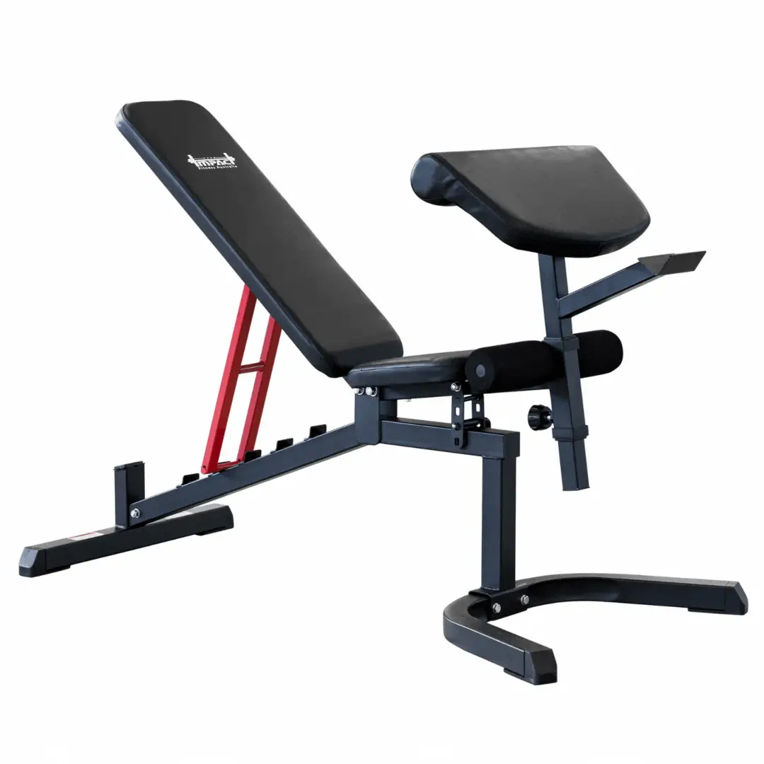 Adjustable Bench with Leg Extension / Curl + Preacher Curl Attachment - Image 8