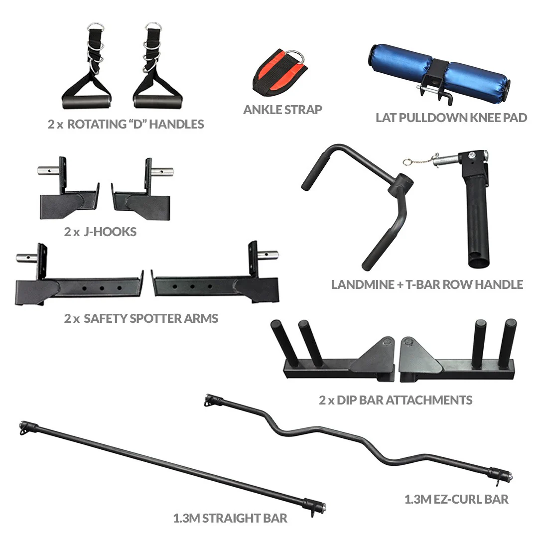 Impact Fitness MF5 Multi Trainer + Attachments + Adjustable Bench - Image 6