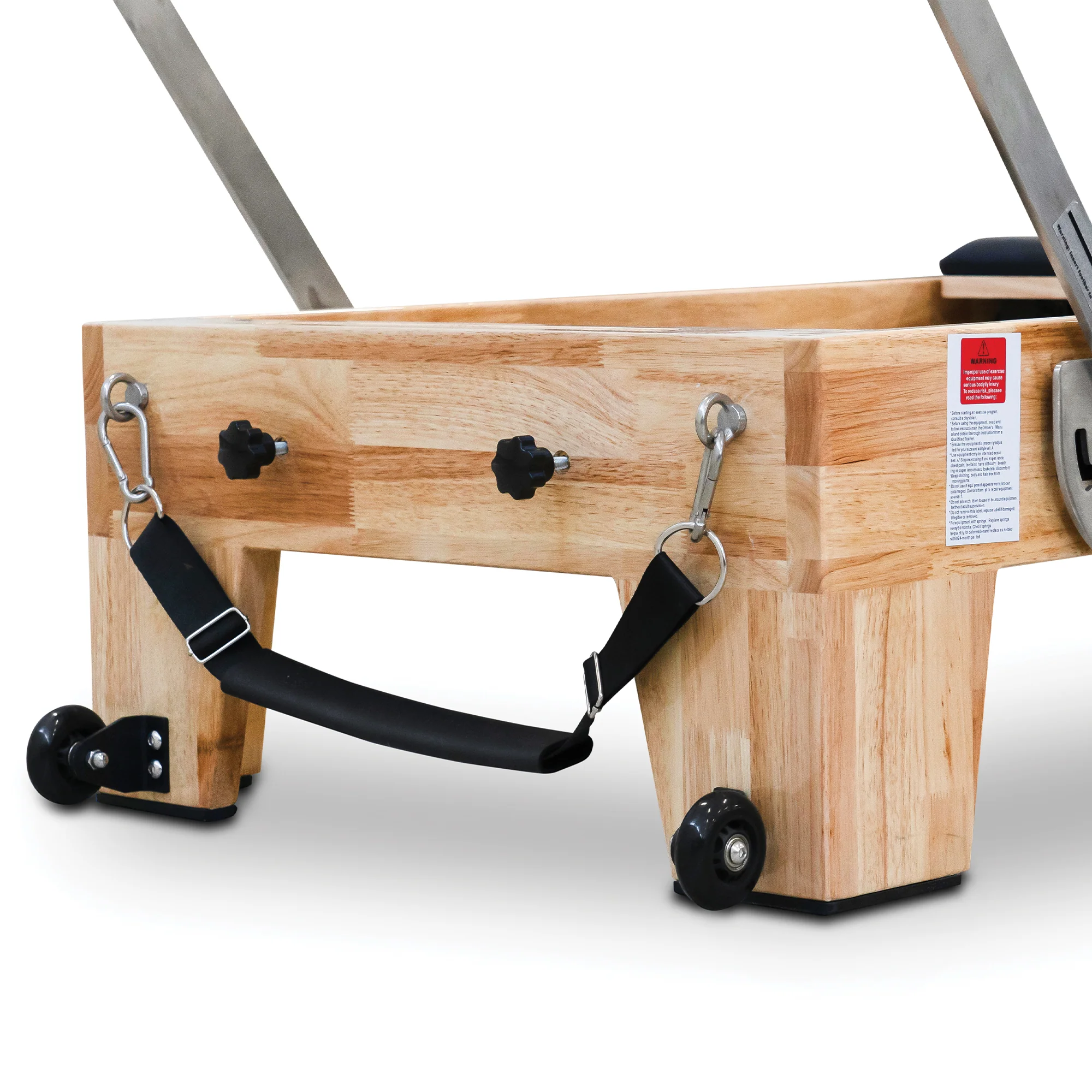Pilates Reformer Machine in Oak Wood with Box & Accessories - Image 12