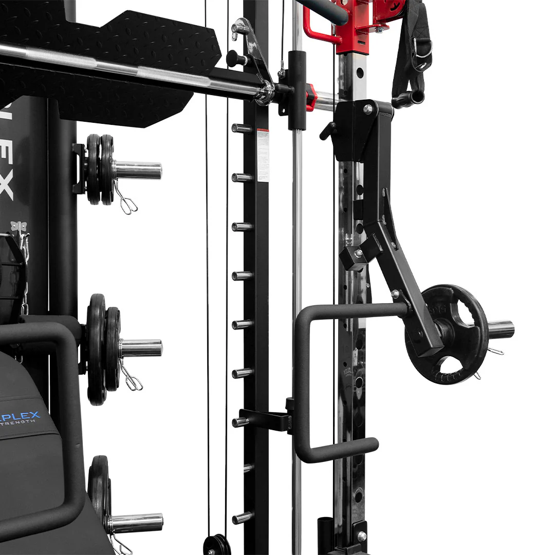 Reeplex CBT-PN Multi Station Gym + FID Bench + 100kg Olympic Weights + Olympic Barbell + Jammer Arms + Leg press - Image 4