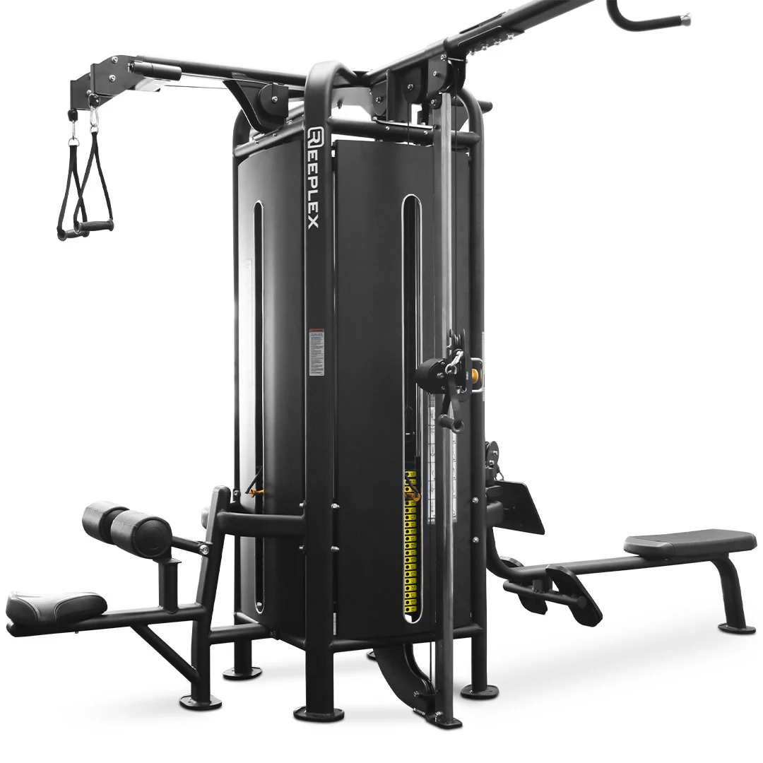 Reeplex Commercial 5 Station Jungle Gym with 150kg Heavy Weight Stacks - Image 3