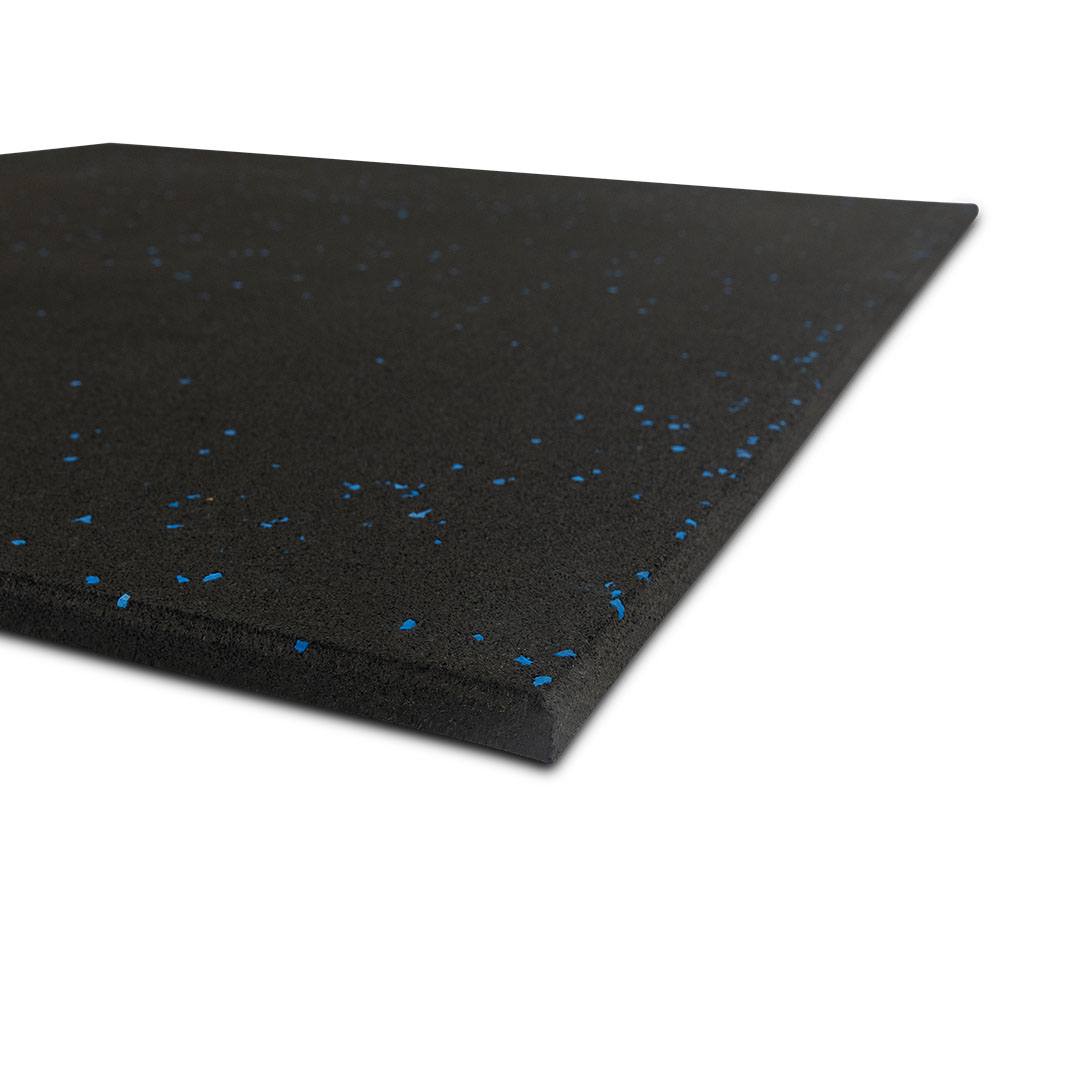 Rubber Gym Flooring Tile 1m x 1m x 15mm - Blue Fleck - Image 3