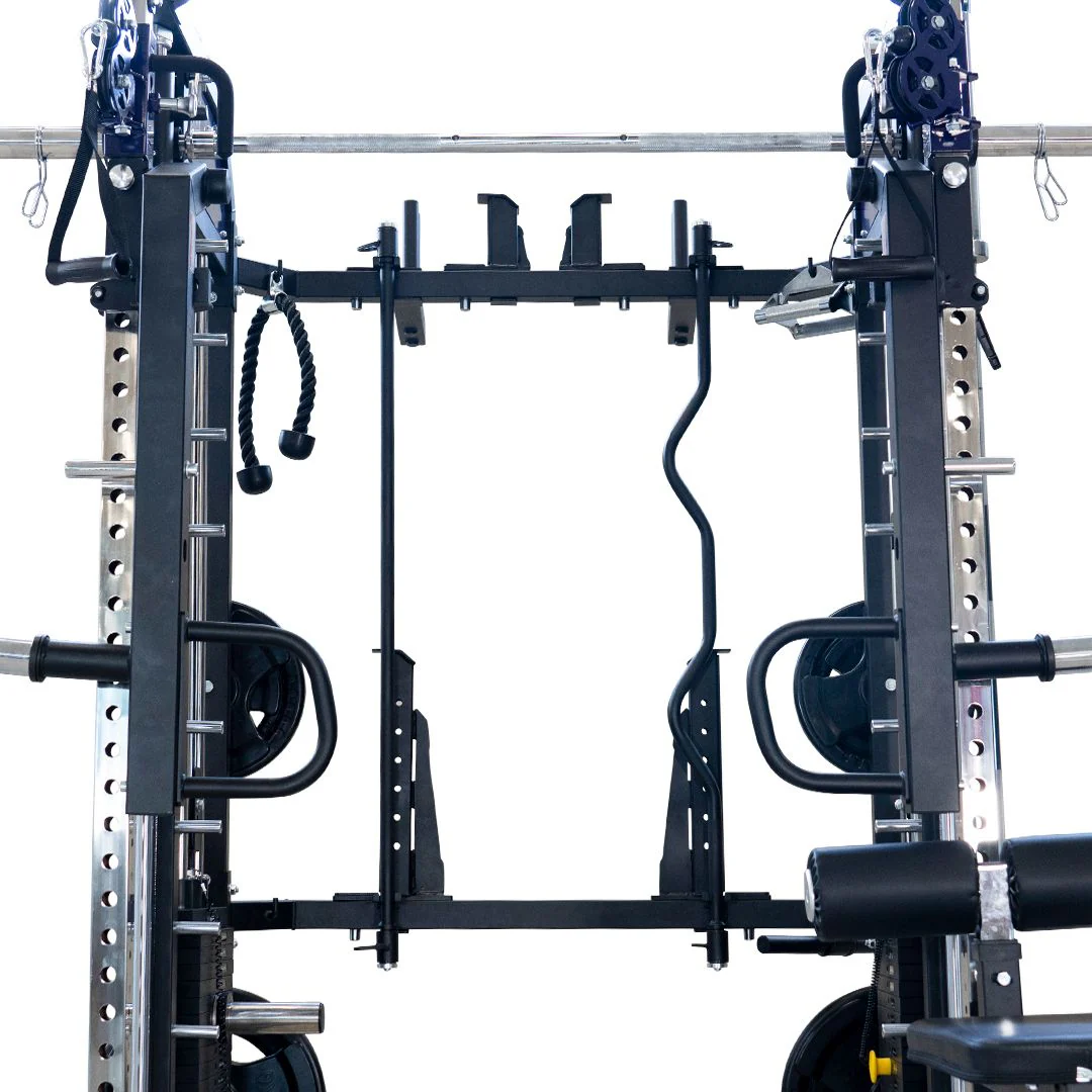 Reeplex Cx3 Multi Gym + Adjustable Bench + 100kg Weight Plates + Barbell + Leg Press + Jammer Arms  - Floor Stock Yagoona - Image 15