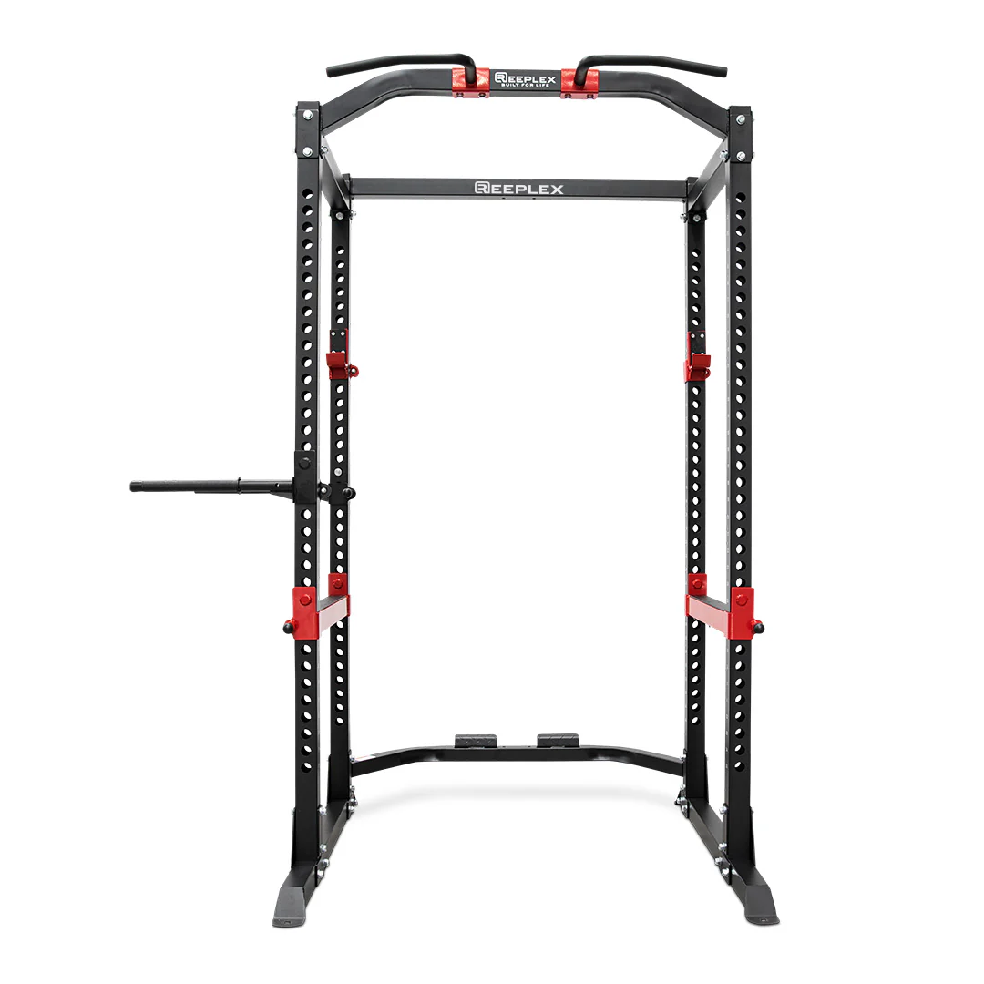 Reeplex Power Rack with Lat Pulldown + Adjustable Bench + 120kg Olympic Barbell Weight Set - Image 3