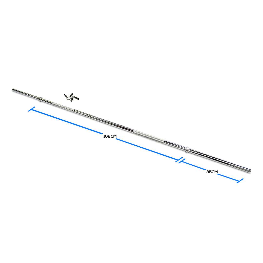 Standard 6ft / 1.8m Barbell with Spring Clips - Image 5